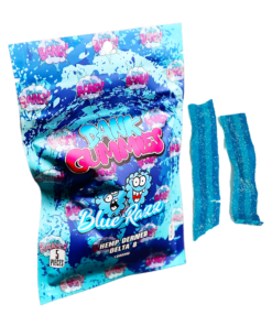delta 8 dank gummies – blue raspberry gummy belts 1000mg