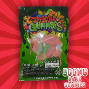 dank gummies sour watermelon 500mg