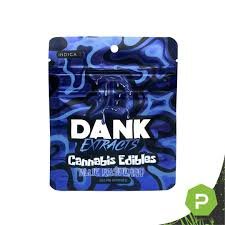dank extracts gummies blue razz indica